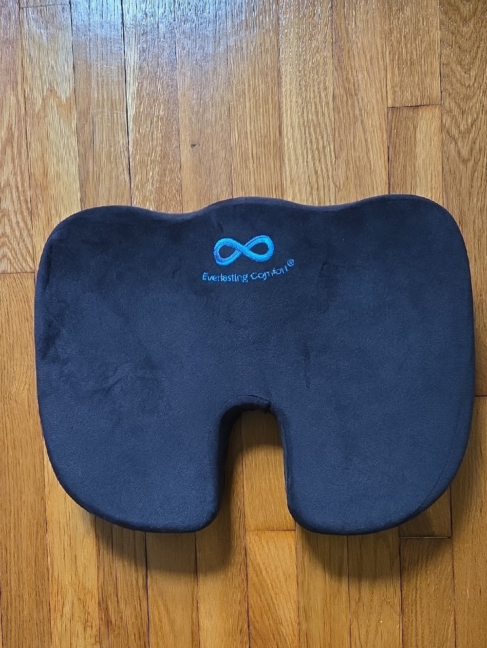 Everlasting Comfort Memory Foam Coccyx Seat Cushion - Black